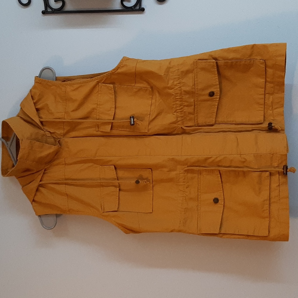 Mustard yellow vest